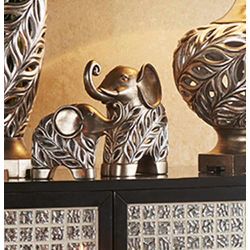 5.5", 8.5" Kiara Decorative Elephants Set. Picture 2