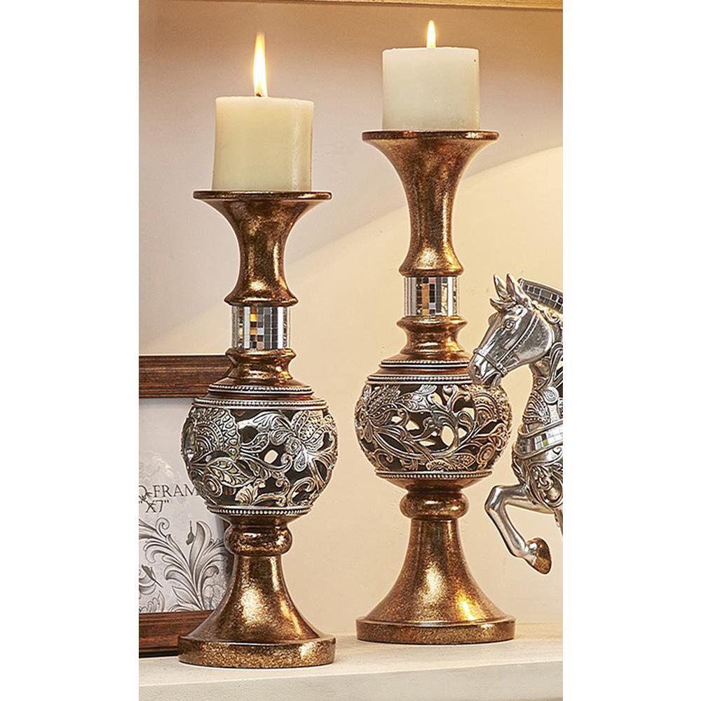 14 In, 16 In Langi Candleholder Set Of 2. Picture 2