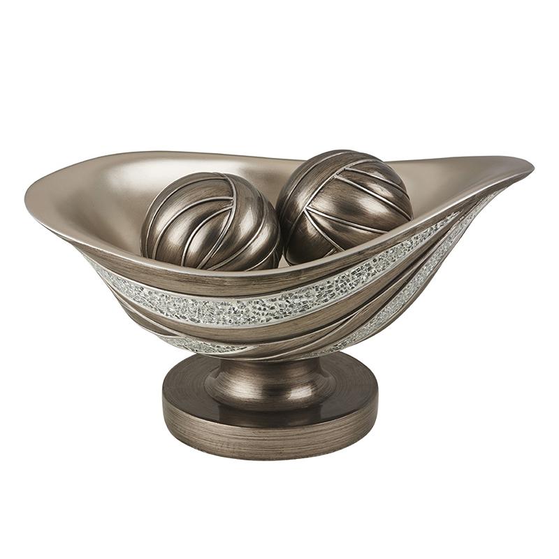 7.5 In Kairavi Decorative Bowl With Spheres. Picture 1