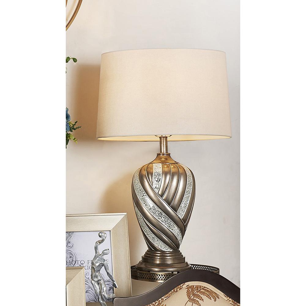 29.75 In Kairavi Silver Table Lamp. Picture 2