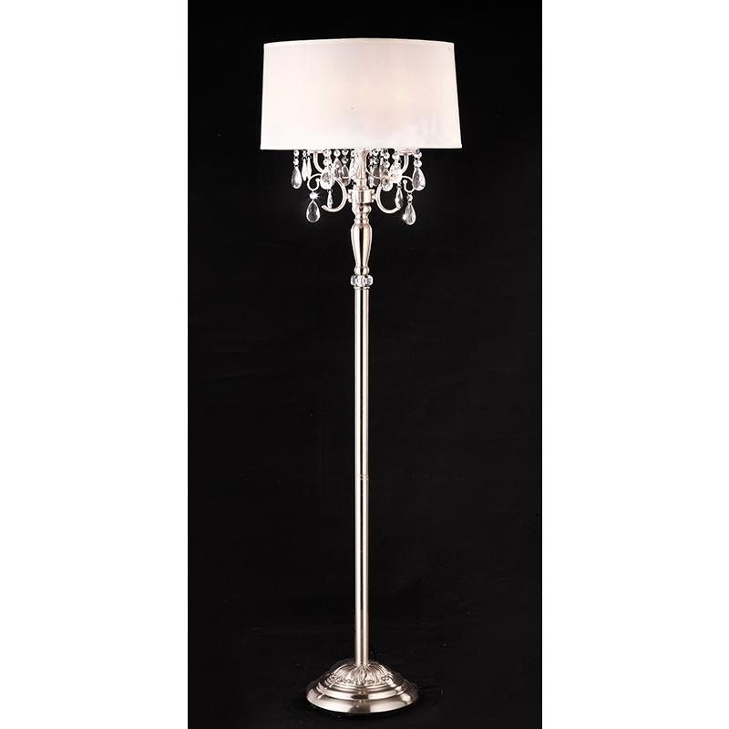 62 In Crystal Silver Floor Lamp. Picture 2