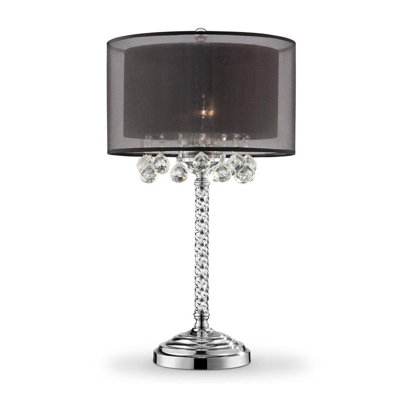 30" Effleurer Crystal Table Lamp. Picture 1