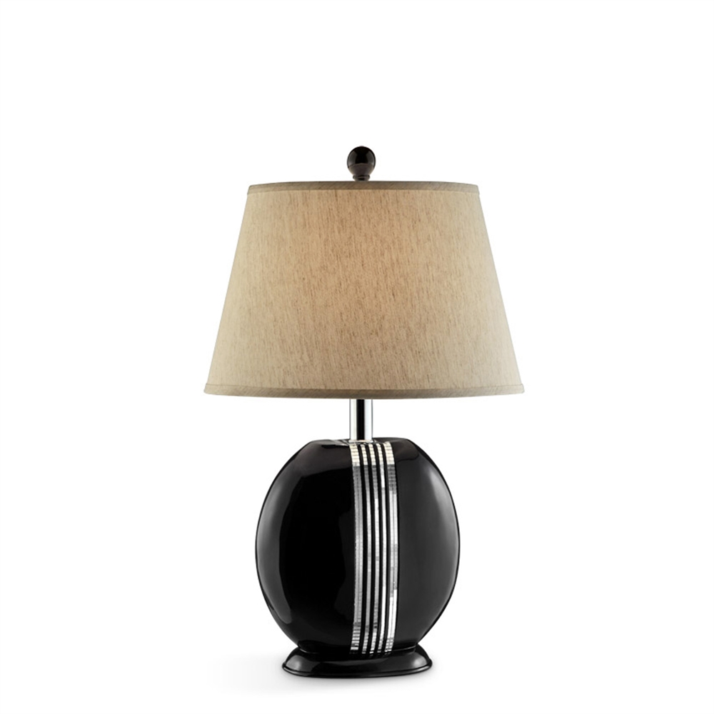 28''H Obsidian Table Lamp. Picture 1