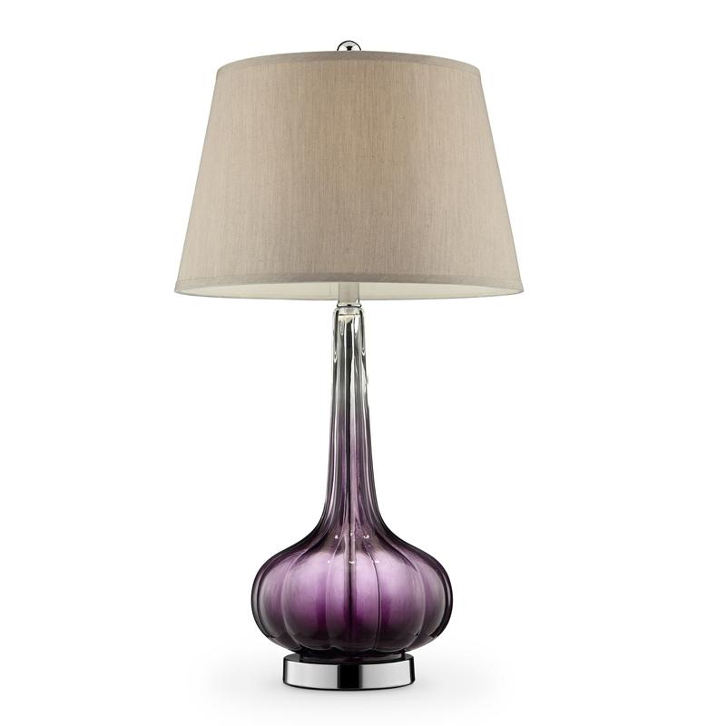 30" Mulberry Glass Table Lamp. The main picture.