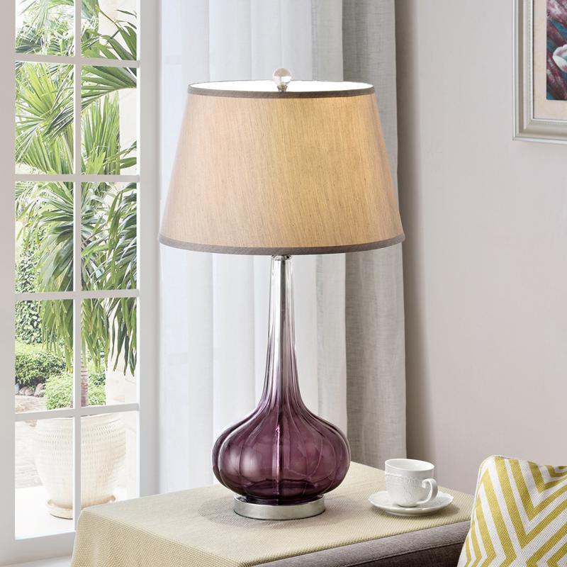 30" Mulberry Glass Table Lamp. Picture 2