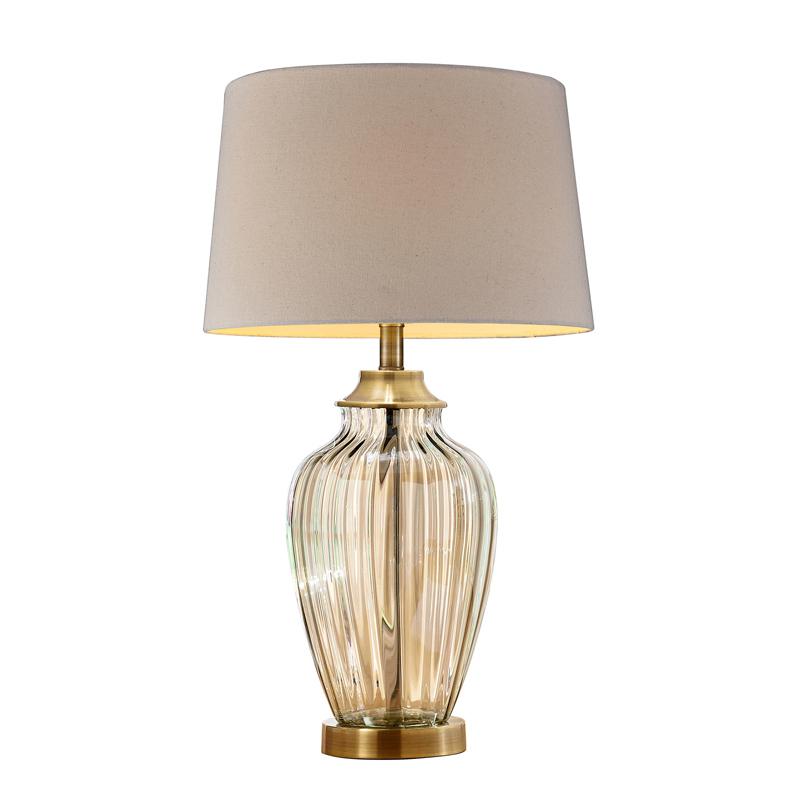 38.5" Golden Gaze Glass Table Lamp. Picture 1