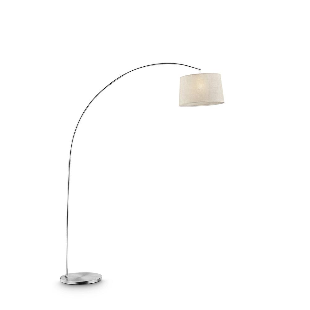84.5 In Oma Brushed Nickel Arch-Floor Lamp. Picture 1