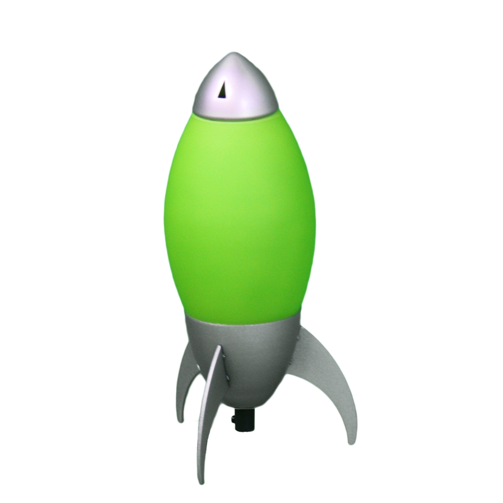 10.5"H Kid's Green Rocket Table Lamp. Picture 1