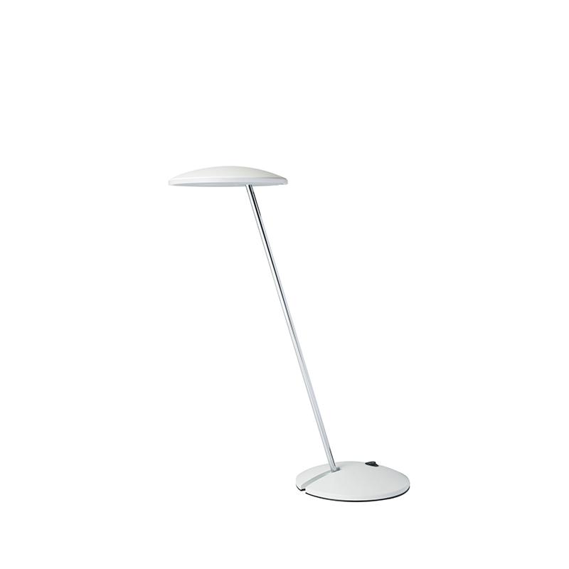 14.5" In Matte White Led Pendelum Table Lamp. Picture 1