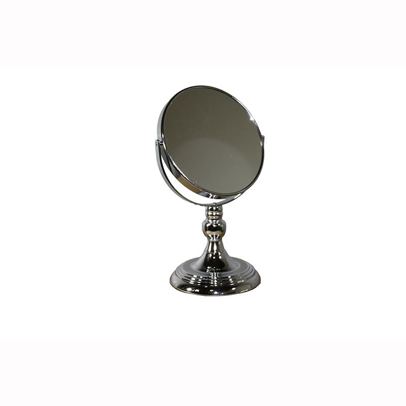 12.25" Silver Chrome Round X5 Magnify Mirror. Picture 1