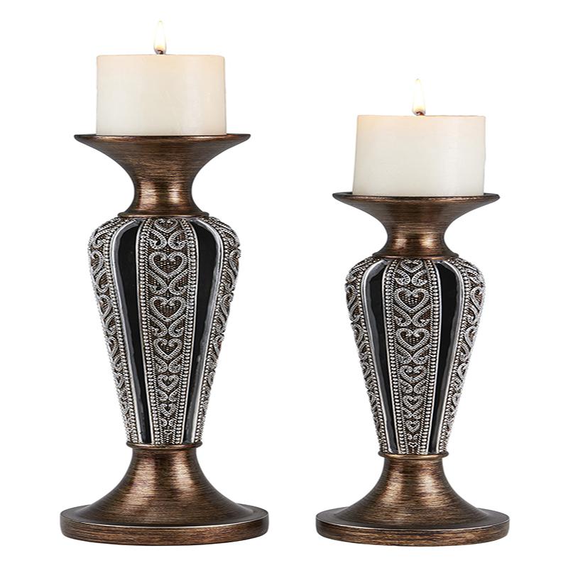 12", 14" Everly Candleholder Set. Picture 1