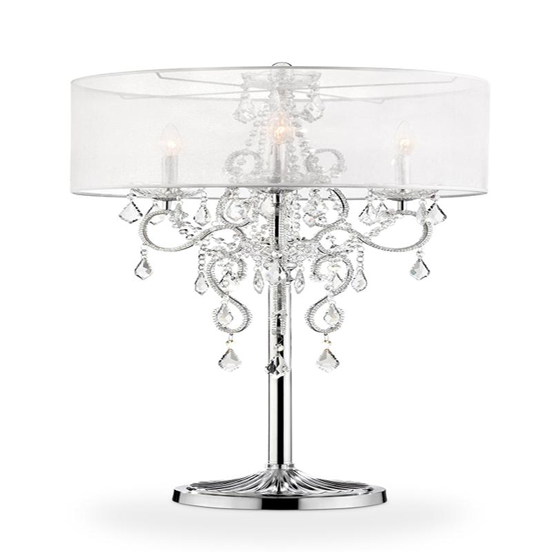 35" Evangelia Crystal Table Lamp. Picture 1