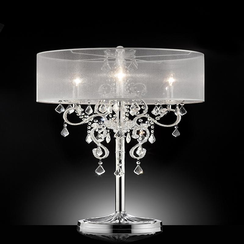 35" Evangelia Crystal Table Lamp. Picture 2
