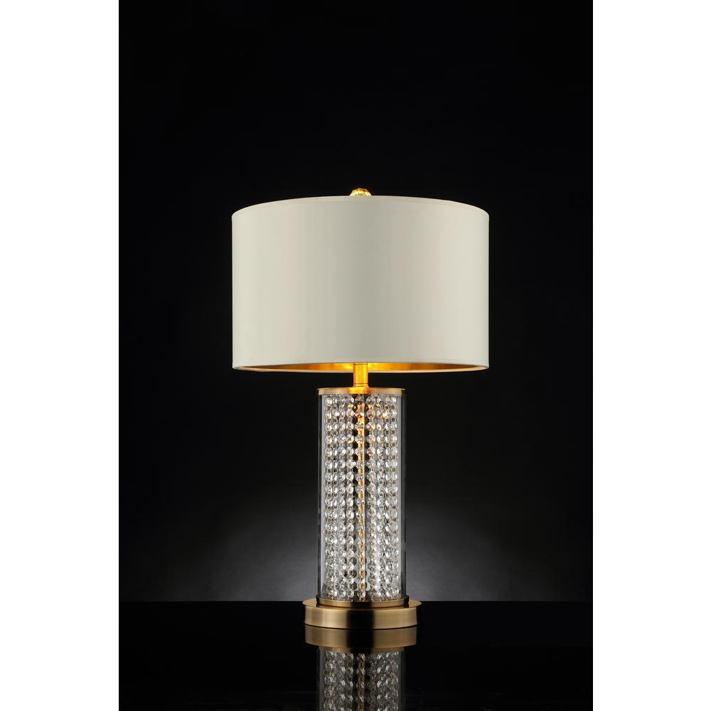 28.75" In Pluviam Crystal Table Lamp. Picture 2