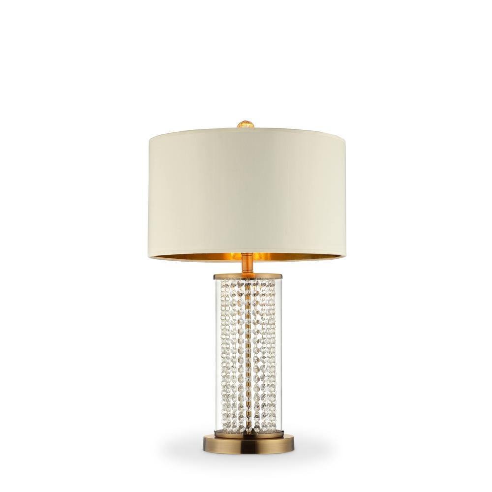 28.75" In Pluviam Crystal Table Lamp. Picture 1