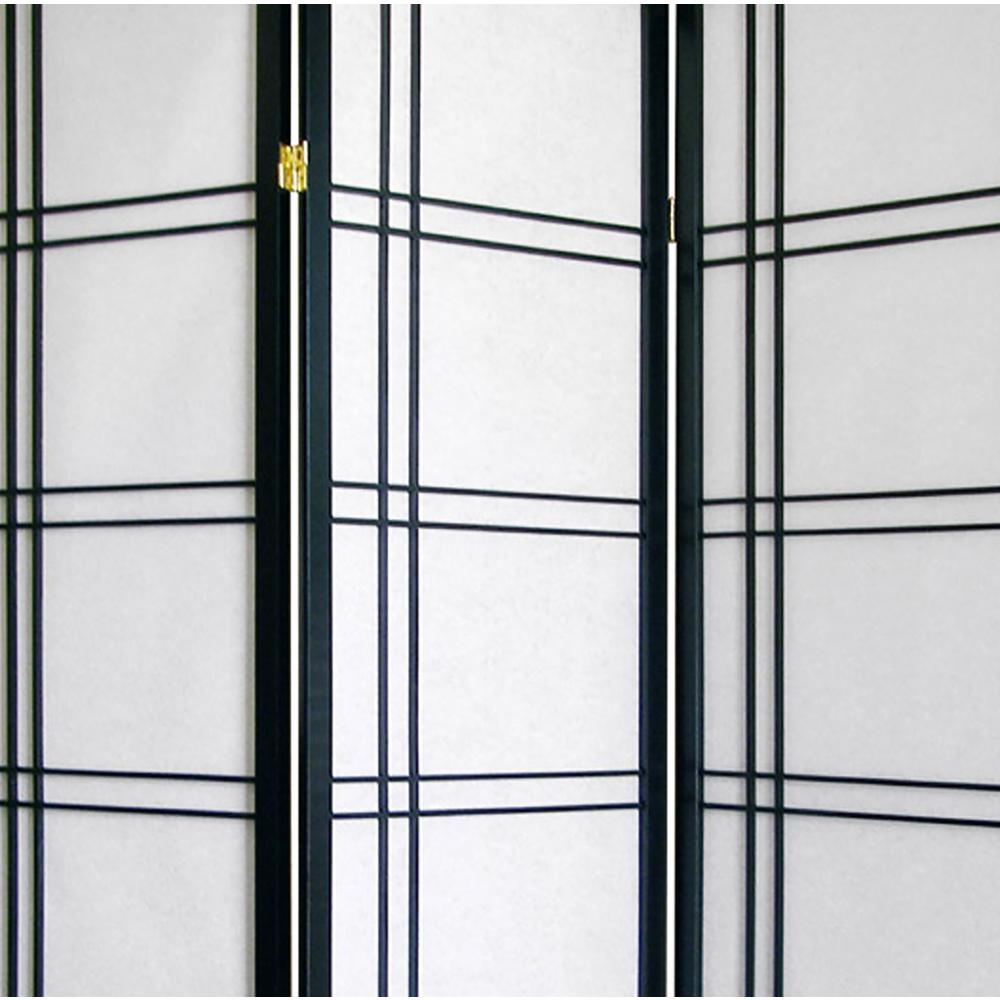 Girard 3-Panel Room Divider - Black. The main picture.