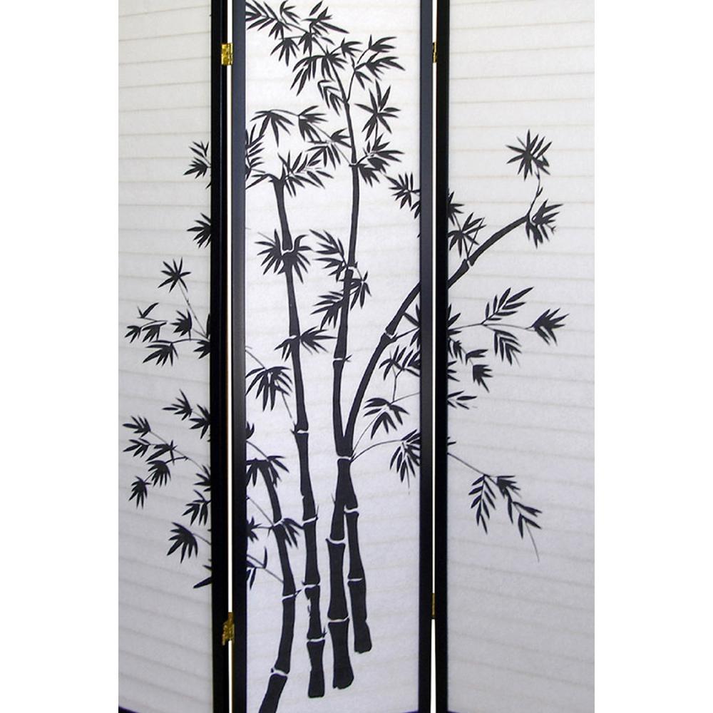 3-Panel Room Divider - Bamboo. Picture 2