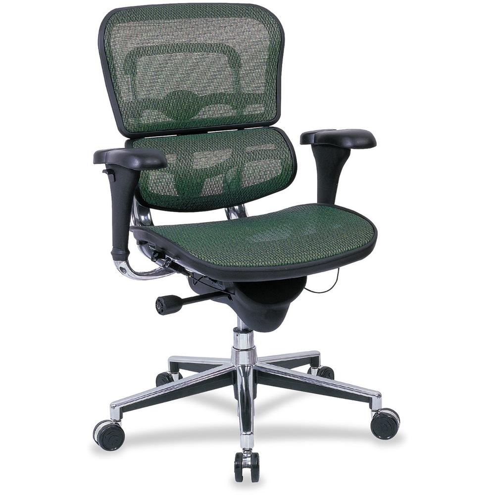 Eurotech Ergohuman ME8ERGLO Mesh Multifunction Executive Chair - Green Fabric Seat - 1 Each. Picture 1