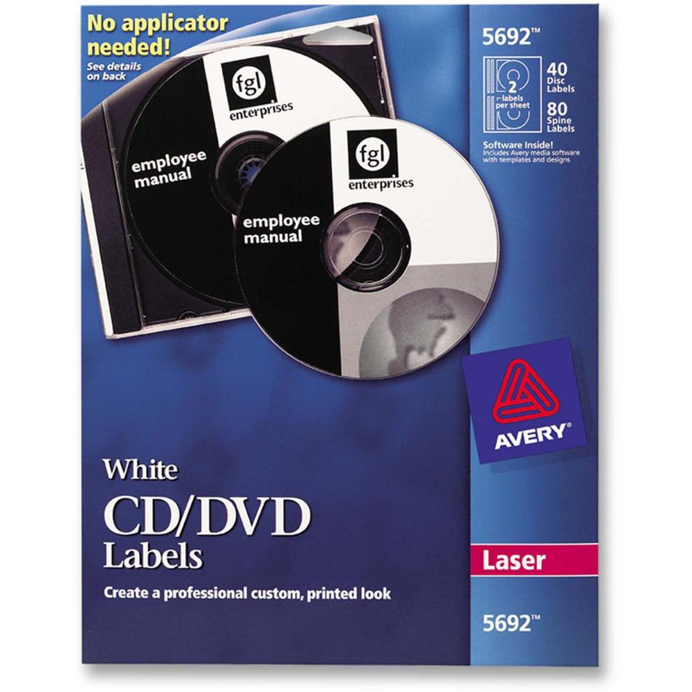 Avery&reg; Optical Disc Label - Laser - 40 / Pack. Picture 1