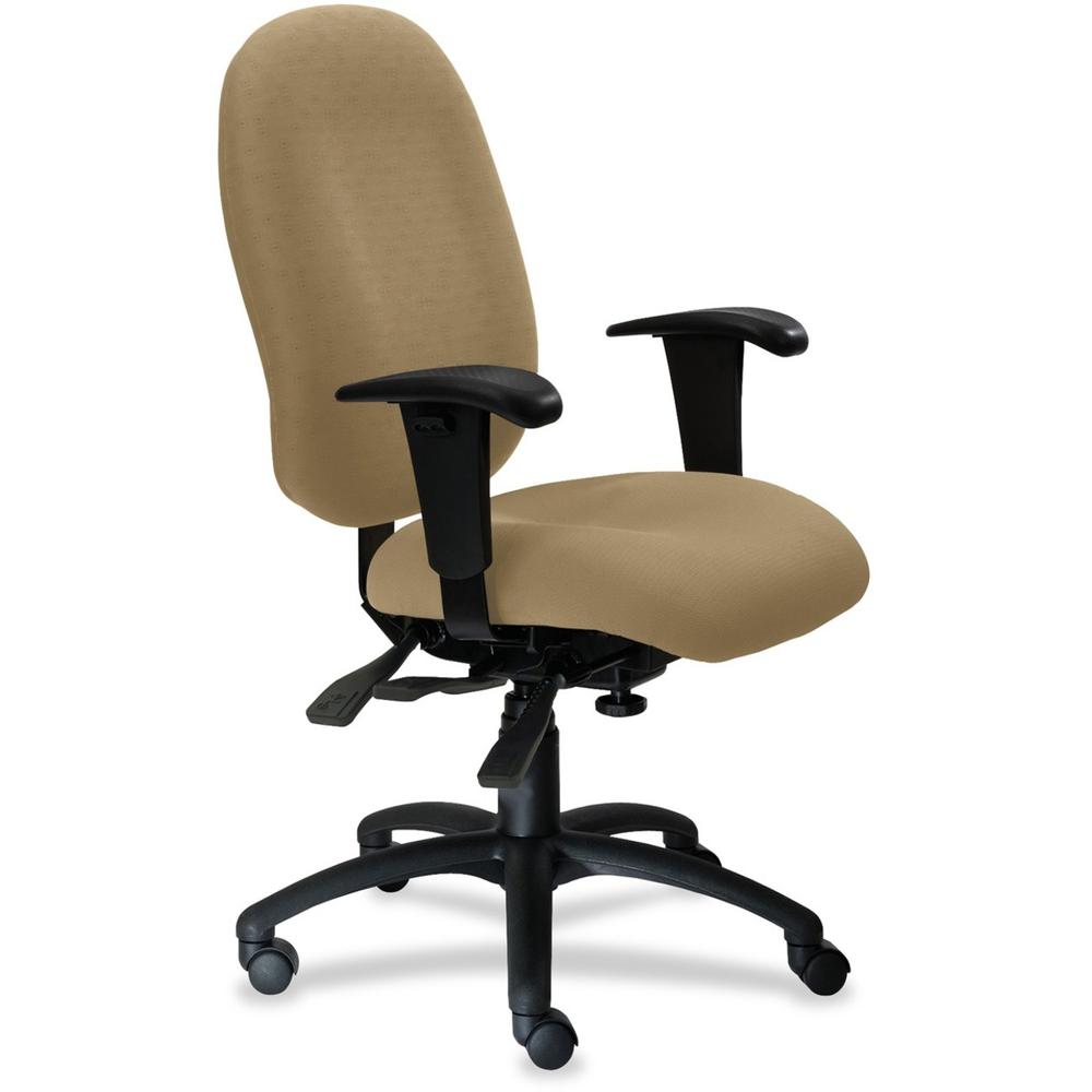 9 to 5 Seating Logic 1780 High-Back Task Chair with Arms - 27" x 23" x 47" - Polyester Champagne Seat. The main picture.
