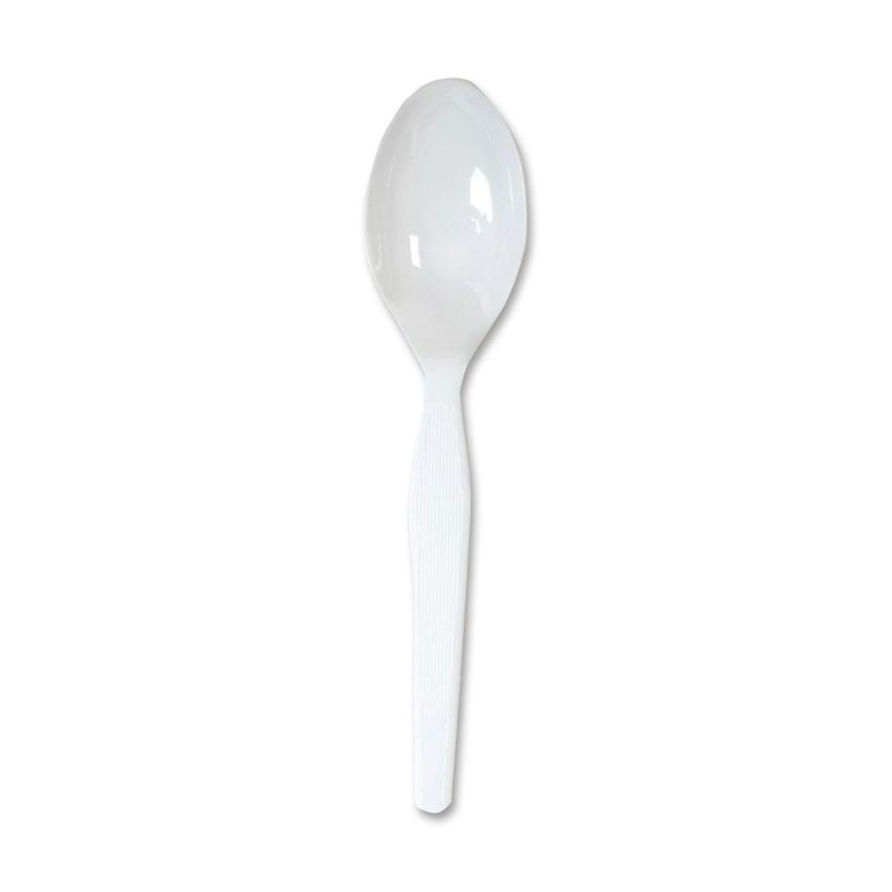 Dixie Medium-weight Disposable Teaspoons by GP Pro - 1000/Carton - Teaspoon - 1 x Teaspoon - Plastic - White. The main picture.