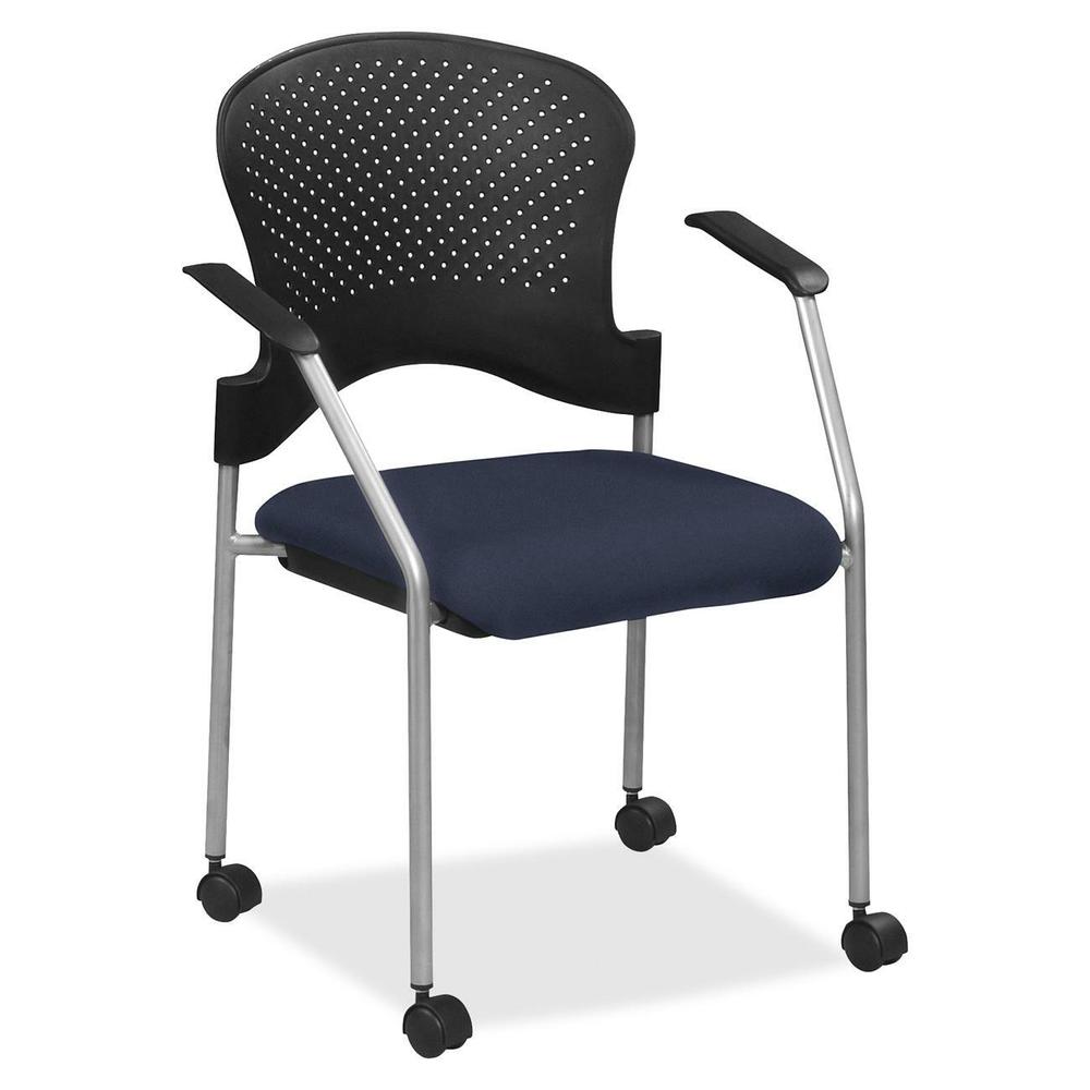 Eurotech breeze FS8270 Stacking Chair - Periwinkle Fabric Seat - Periwinkle Back - Gray Steel Frame - Four-legged Base - 1 Each. The main picture.