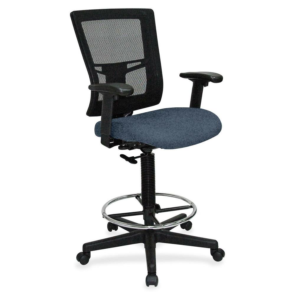 Lorell Mesh Back Drafting Stool - Shire Chesapeake Seat - Black Frame - 1 Each. The main picture.