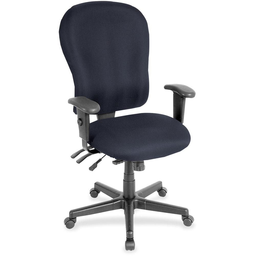Eurotech 4x4 XL FM4080 High Back Executive Chair - Navy Fabric Seat - Navy Fabric Back - 5-star Base - 1 Each. Picture 1