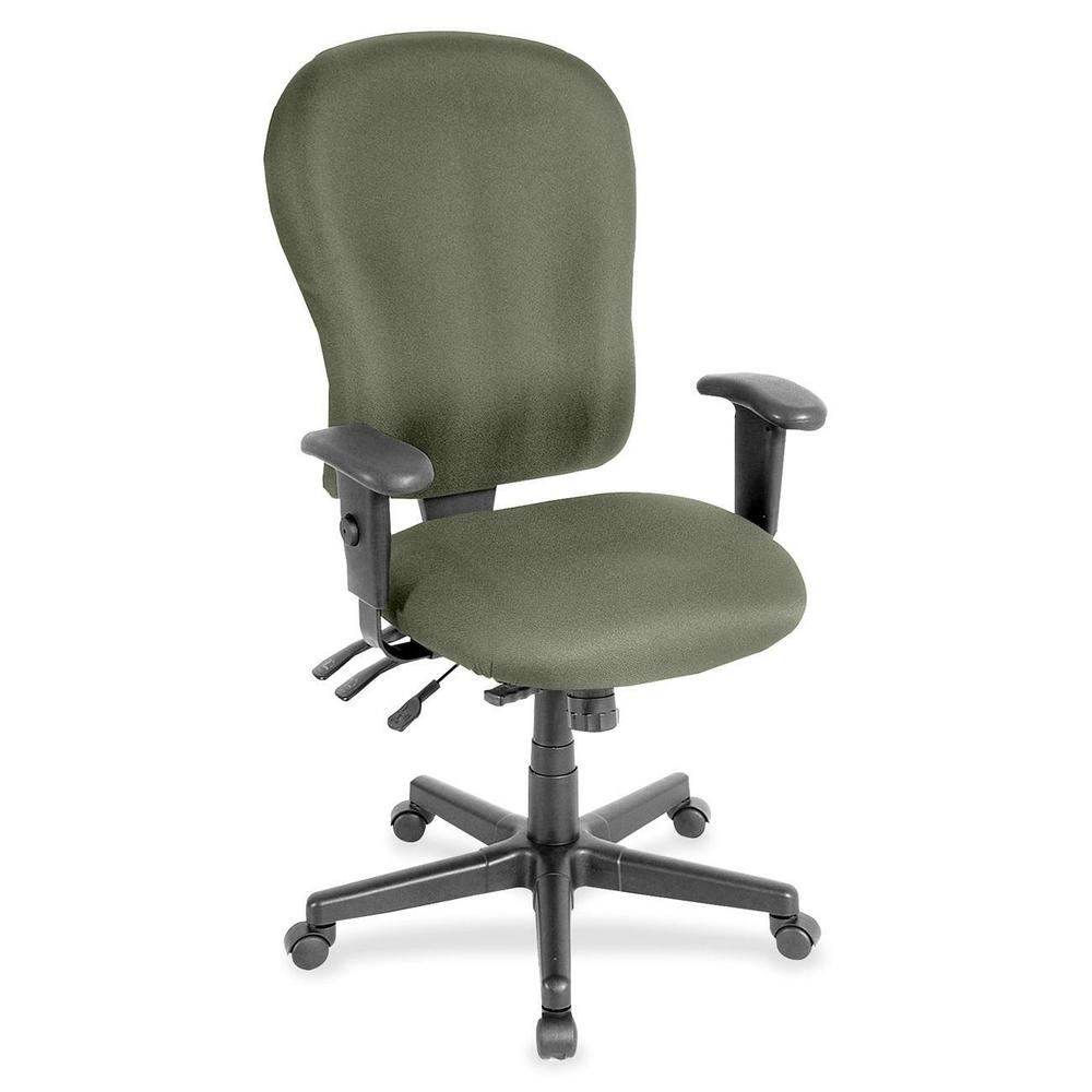 Eurotech 4x4 XL FM4080 High Back Executive Chair - Sage Fabric Seat - Sage Fabric Back - 5-star Base - 1 Each. Picture 1