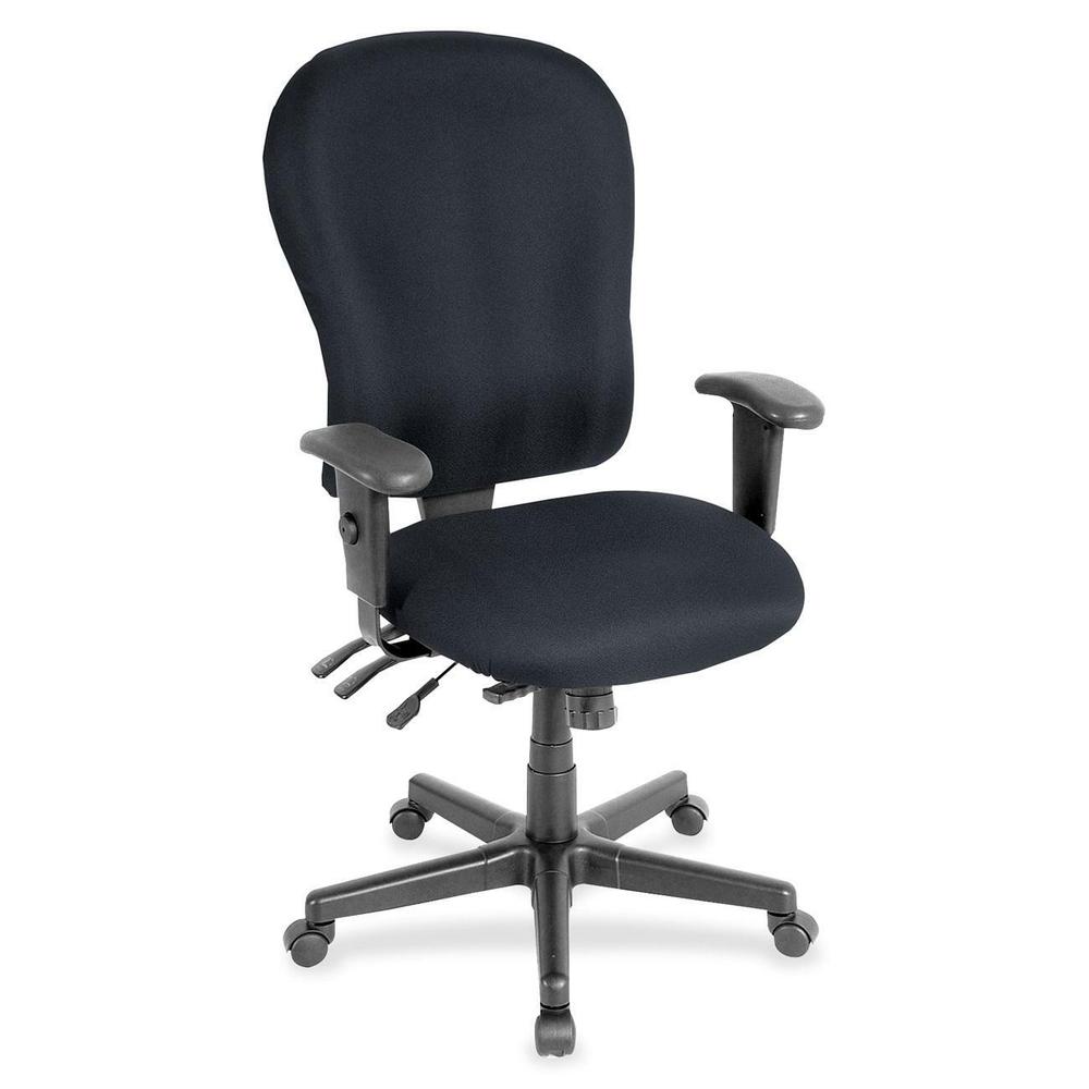 Eurotech 4x4 XL FM4080 High Back Executive Chair - Midnight Fabric Seat - Midnight Fabric Back - 5-star Base - 1 Each. The main picture.