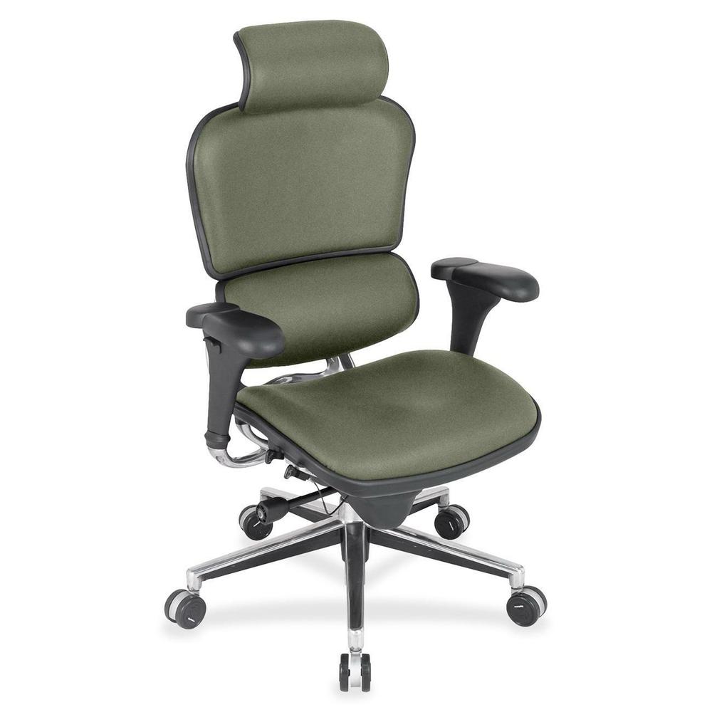 Eurotech ergohuman LE9ERG High Back Executive Chair - Sage Shire Fabric Seat - Sage Shire Fabric Back - 5-star Base - 1 Each. The main picture.