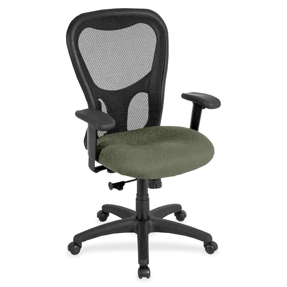 Eurotech Apollo Synchro High Back Chair - Sage Fabric Seat - 5-star Base - 1 Each. Picture 1