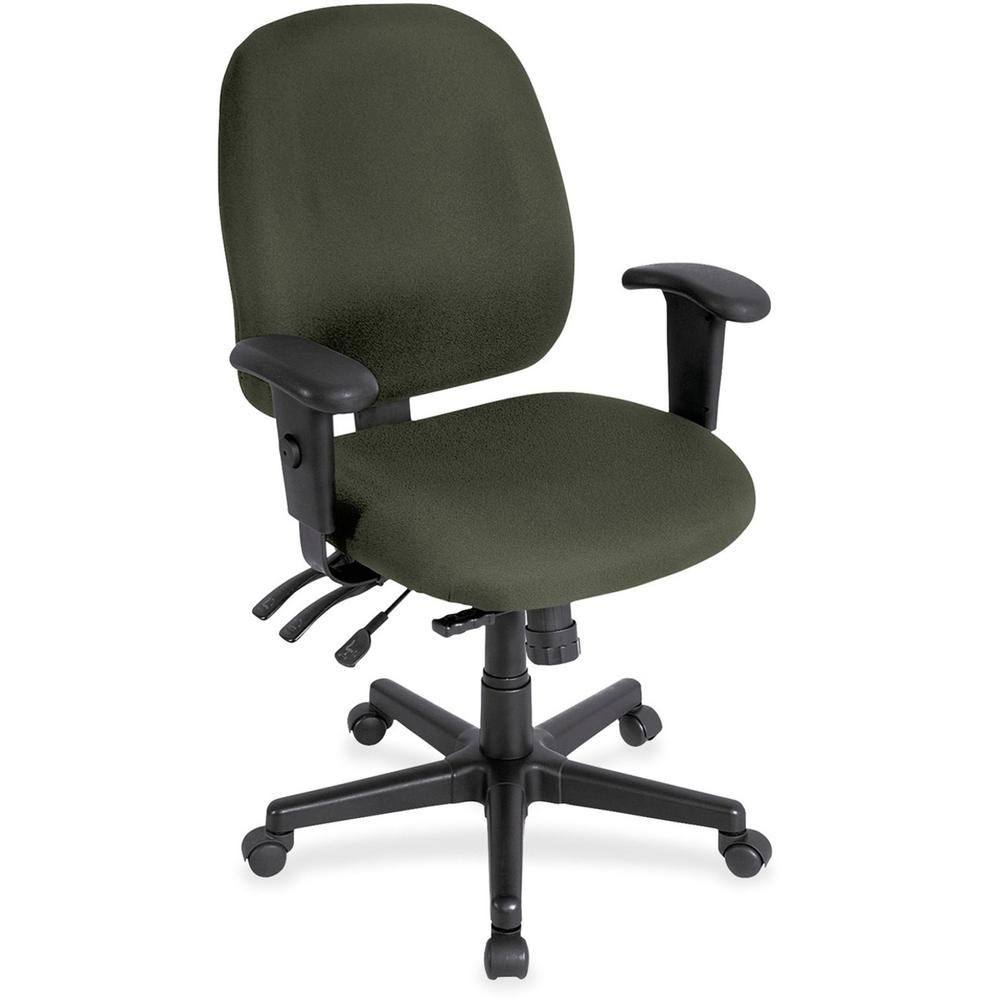 Eurotech 4x4 498SL Task Chair - Olive Green Fabric Seat - Olive Green Fabric Back - 5-star Base - 1 Each. Picture 1