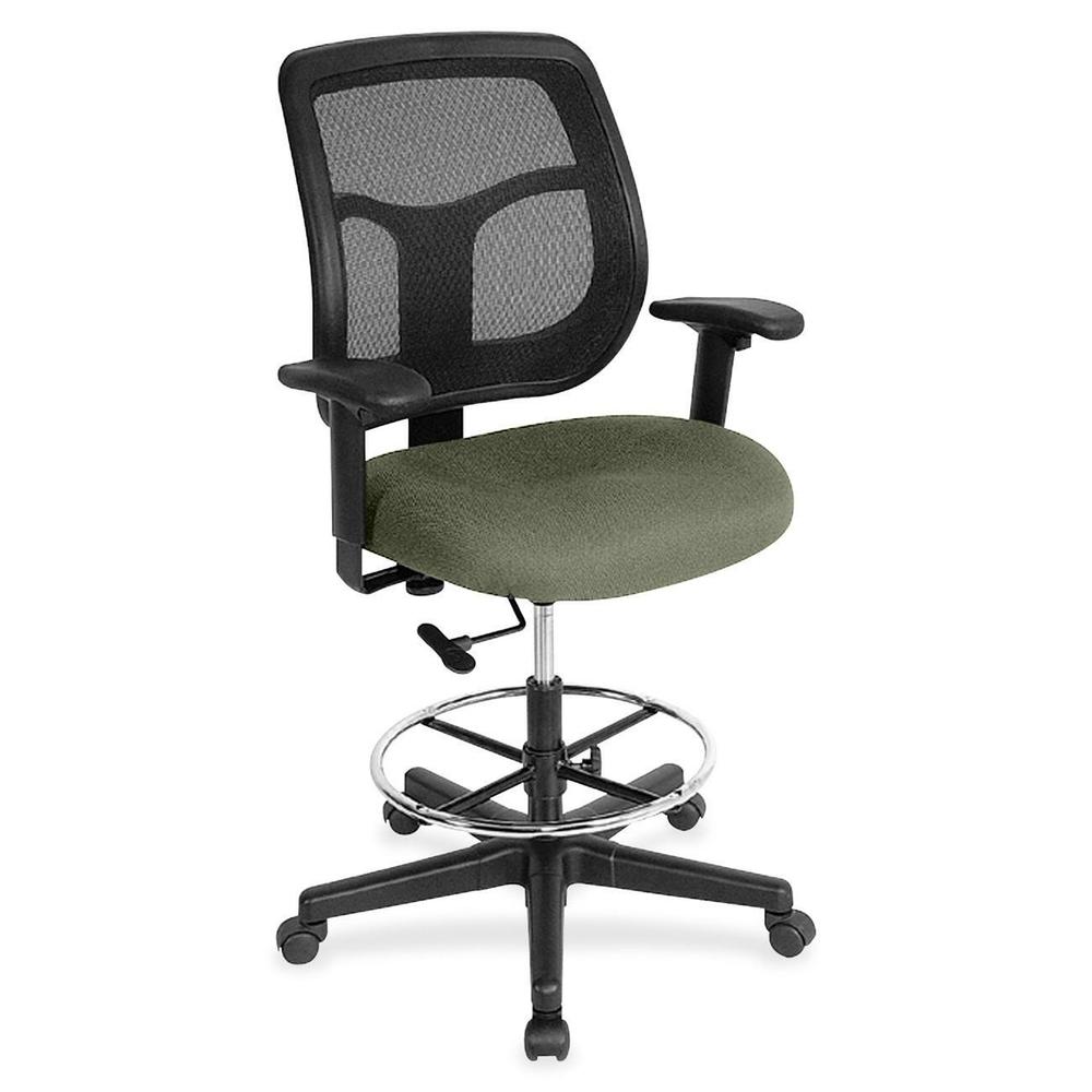Eurotech Apollo DFT9800 Drafting Stool - Sage Fabric Seat - 5-star Base - 1 Each. The main picture.