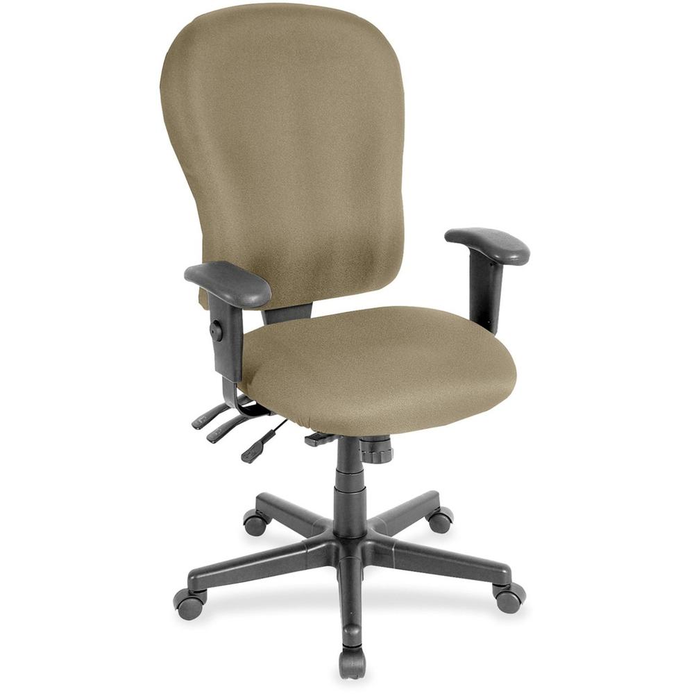 Eurotech 4x4xl High Back Task Chair - Latte Fabric Seat - Latte Fabric Back - 5-star Base - 1 Each. Picture 1