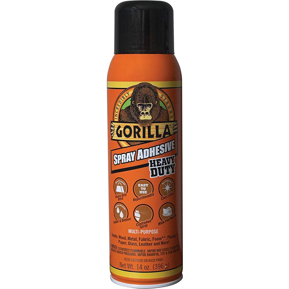 Gorilla Spray Adhesive - 14 oz - 1 Each - Clear. Picture 1