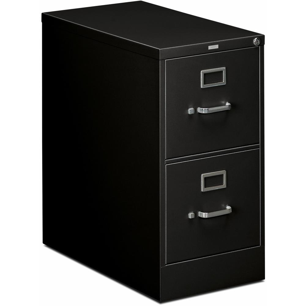 HON 310 H312 File Cabinet - 15" x 26.5"29" - 2 Drawer(s) - Finish: Black. Picture 1