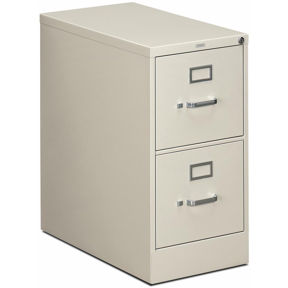 HON 310 H312 File Cabinet - 15" x 26.5"29" - 2 Drawer(s) - Finish: Light Gray. Picture 1