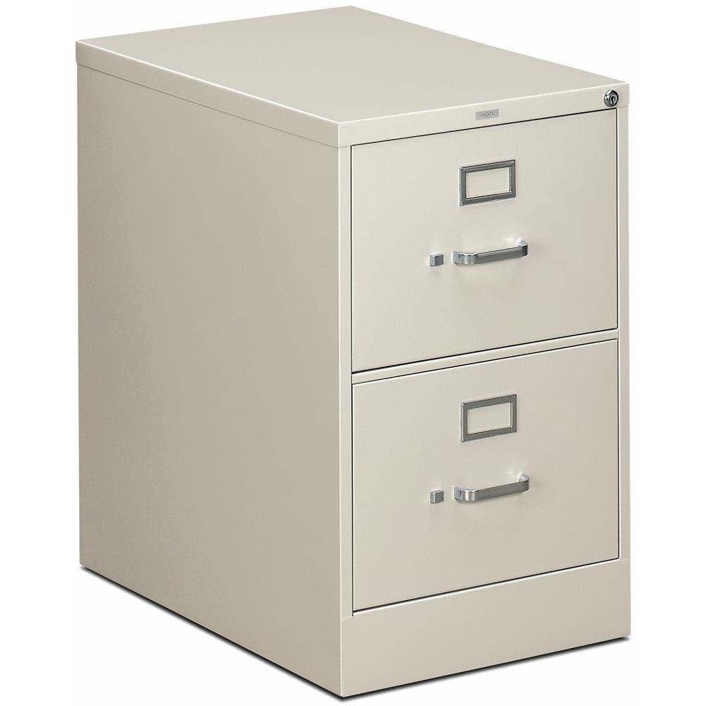 HON 310 H312C File Cabinet - 18.3" x 26.5"29" - 2 Drawer(s) - Finish: Light Gray. Picture 1