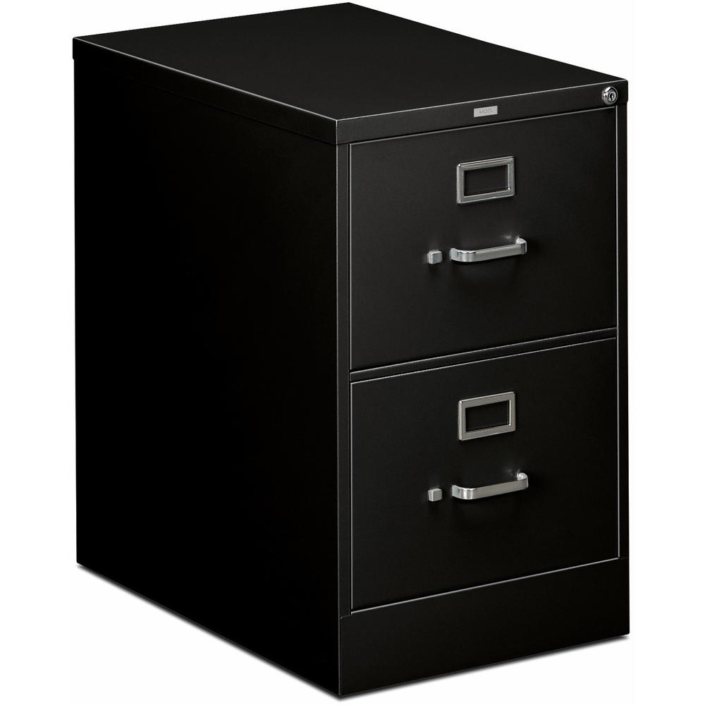 HON 310 H312C File Cabinet - 18.3" x 26.5"29" - 2 Drawer(s) - Finish: Black. Picture 1