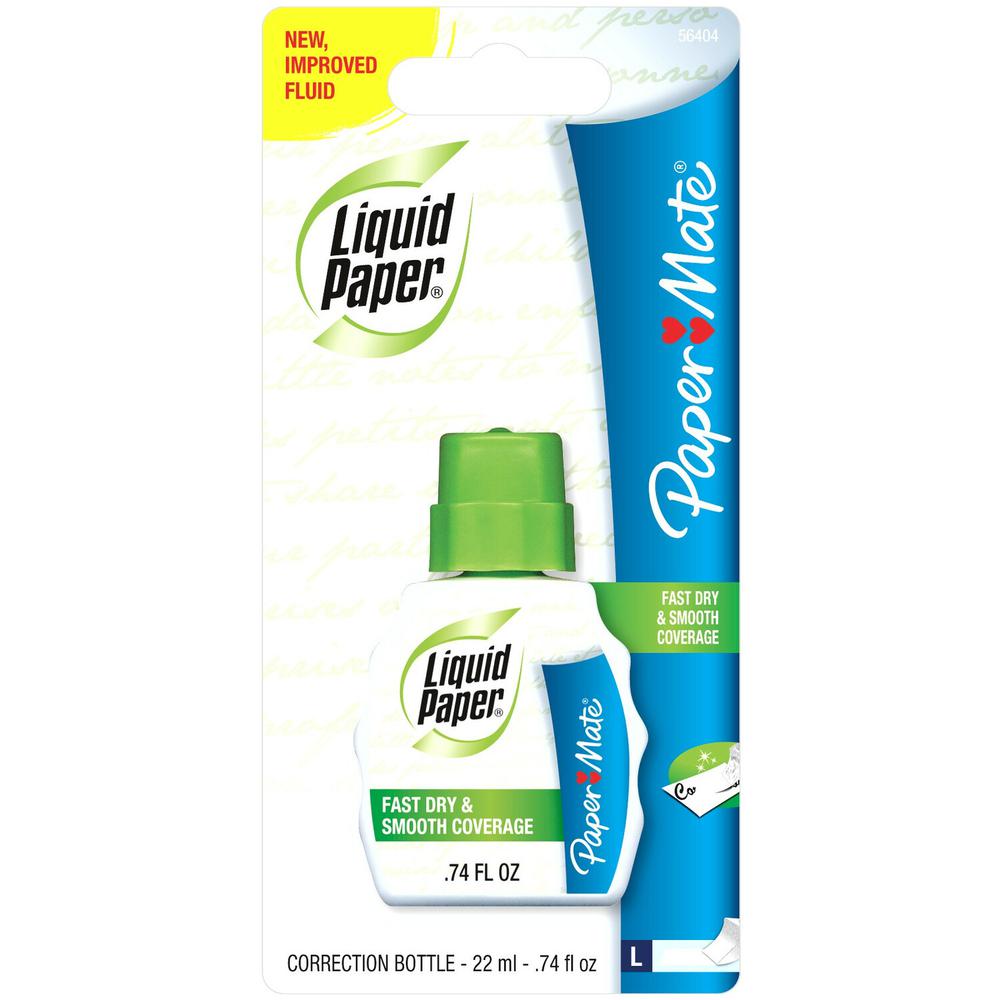 Paper Mate Liquid Paper Correction Fluid - Foam 21.88 mL - White - Spill Resistant, Fast-drying - 1 Each. Picture 1