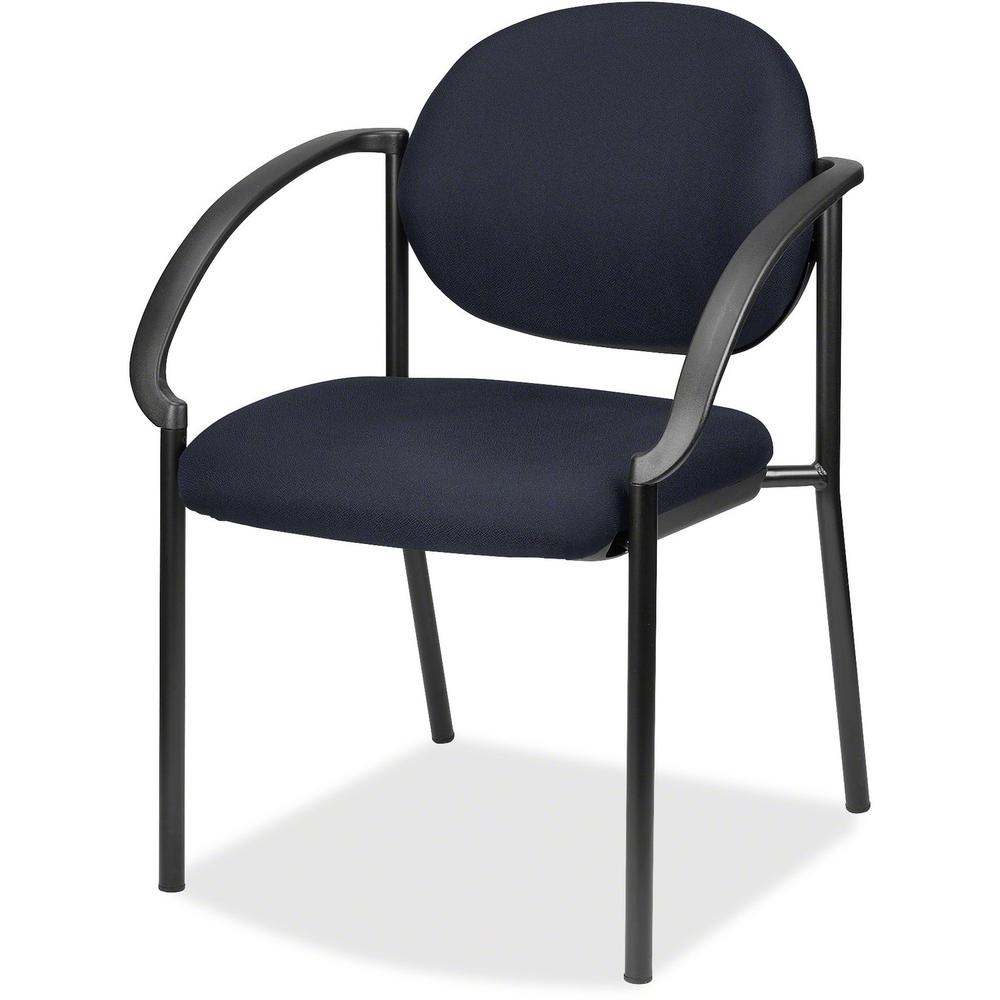 Eurotech Dakota 8011 Guest Chair - Navy Fabric Seat - Navy Fabric Back - Steel Frame - Four-legged Base - 1 Each. The main picture.