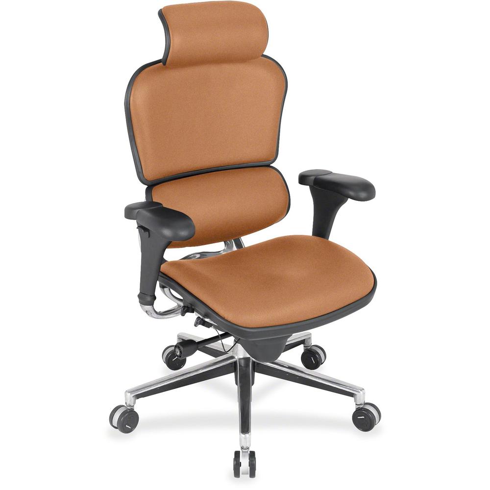 Eurotech ergohuman LE9ERG High Back Executive Chair - Medal Moda Fabric Seat - Medal Moda Fabric Back - 5-star Base - 1 Each. Picture 1