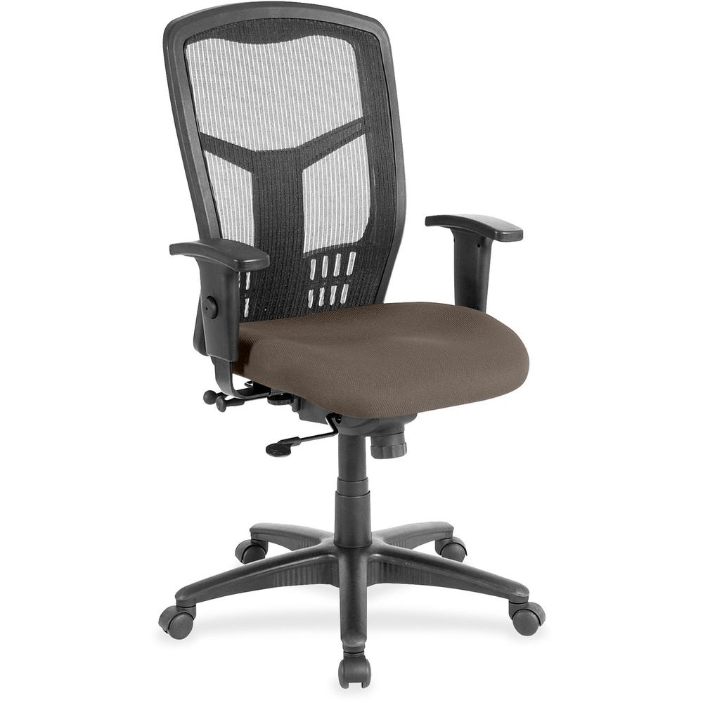 Lorell Executive Chair - High Back - Java - Fabric, Vinyl - 1 Each. The main picture.