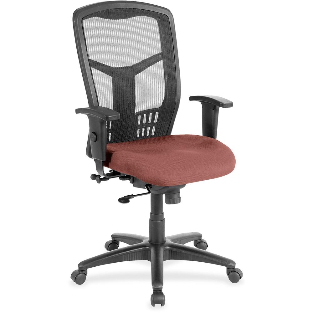 Lorell Executive Chair - High Back - Cordovan - Vinyl, Fabric - 1 Each. The main picture.