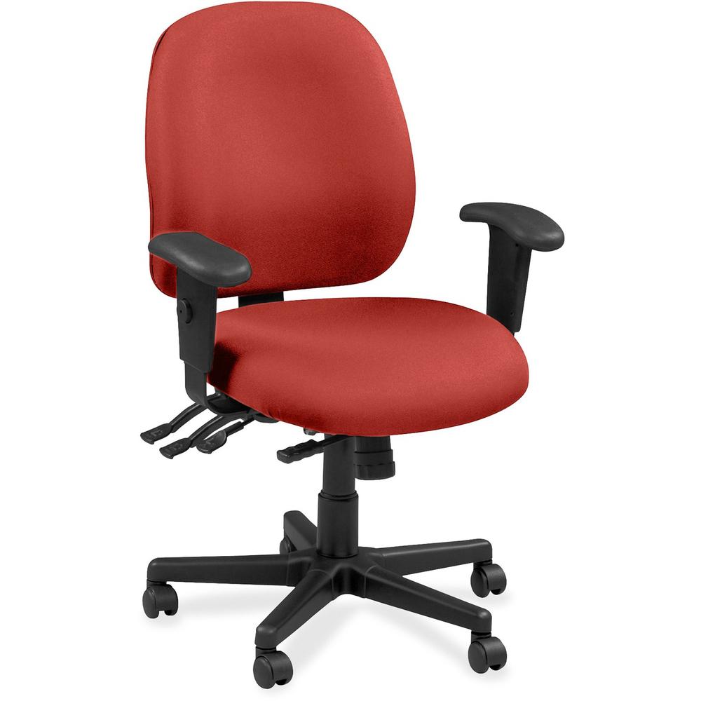 Raynor Executive Chair - Red Rock - Vinyl, Fabric - 1 Each. Picture 1