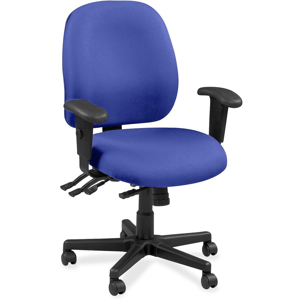 Raynor Executive Chair - Black Forest, Cobalt - Vinyl, Fabric - 1 Each. Picture 1