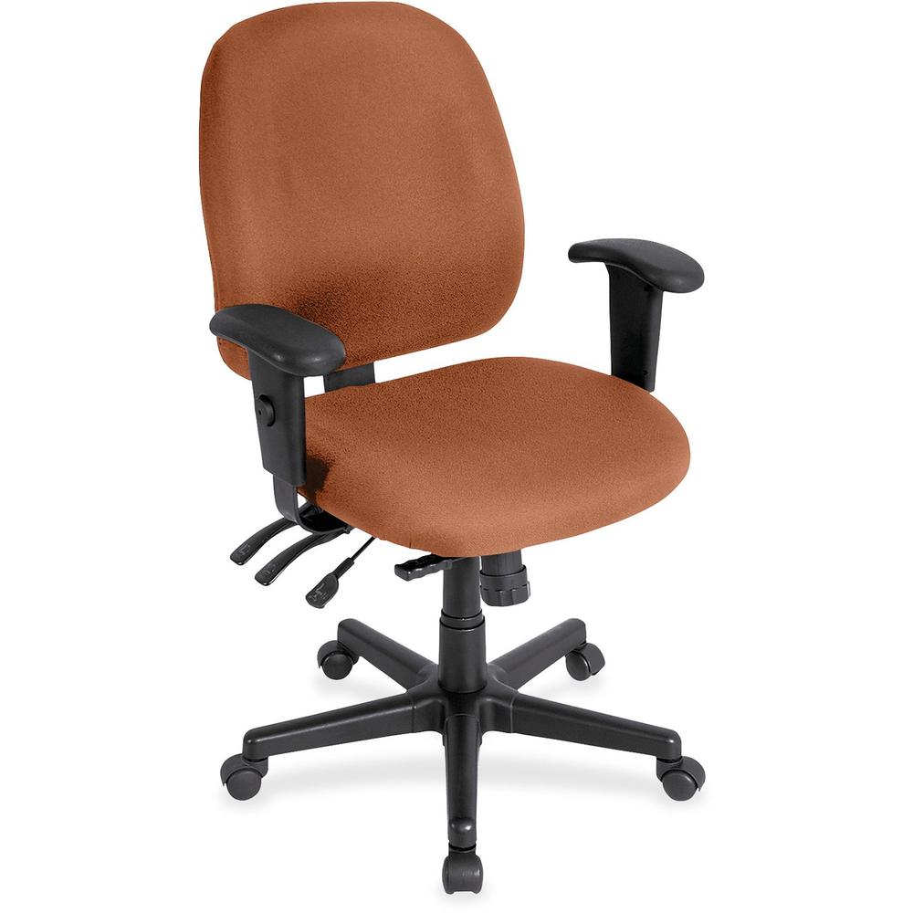 Eurotech 4x4sl with Seat Slider - Coral Seat - Coral Back - 5-star Base - Armrest - 1 Each. Picture 1