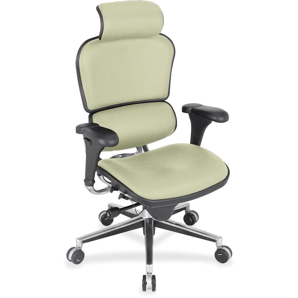 Eurotech Ergohuman Leather Executive Chair - Olive Fabric, Leather Seat - Olive Fabric, Leather Back - 5-star Base - 1 Each. The main picture.