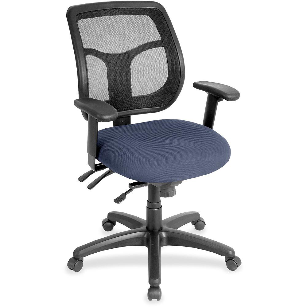 Eurotech Apollo Multi-Function Task Chair - Ocean Fabric, Vinyl Seat - 5-star Base - Armrest - 1 Each. Picture 1